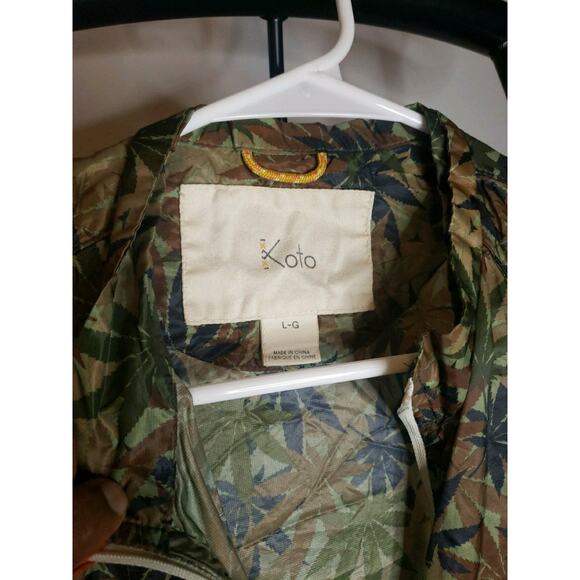 Koto Men's Winbreaker Marijuana Green Large - Picture 6 of 7